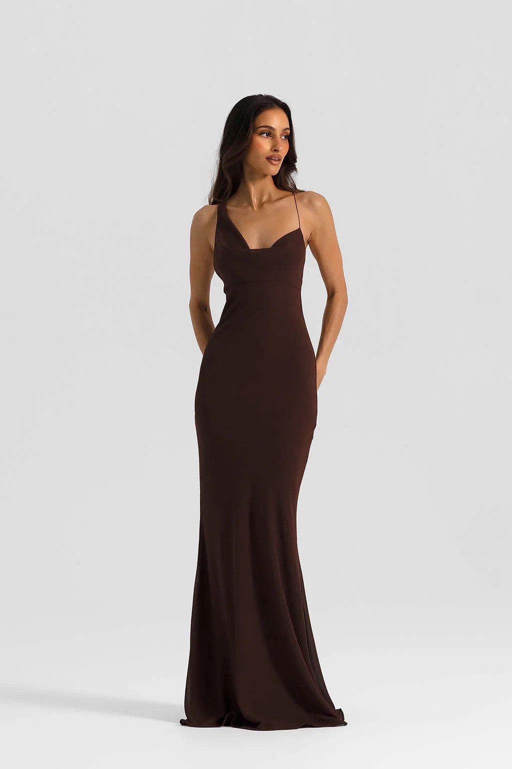 Natalie Rolt Hallie Gown - Espresso