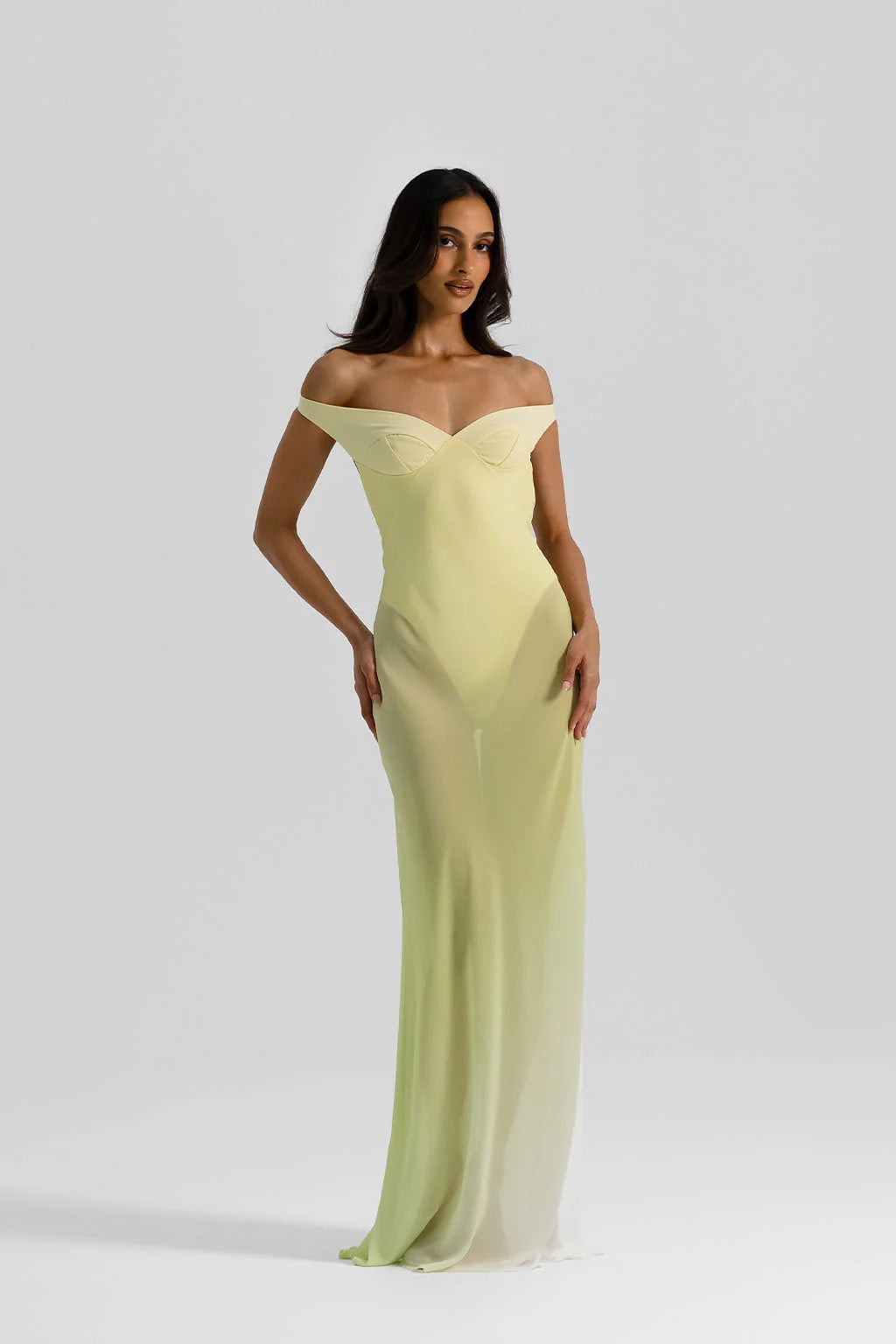 Natalie Rolt Brielle Gown - Citrus - Dress Hire AU Natalie Rolt Brielle Gown - Citrus - Dress Hire AU