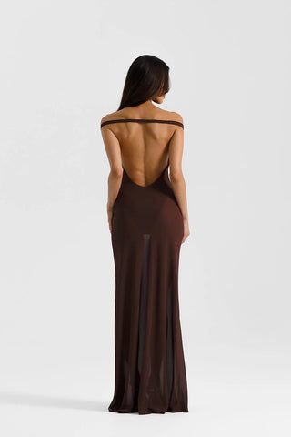 Natalie Rolt Brielle Gown - Espresso