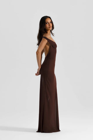 Natalie Rolt Brielle Gown - Espresso