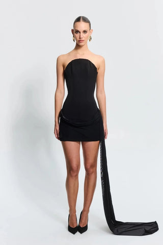 Effie Kats Soraya Mini Dress - Black