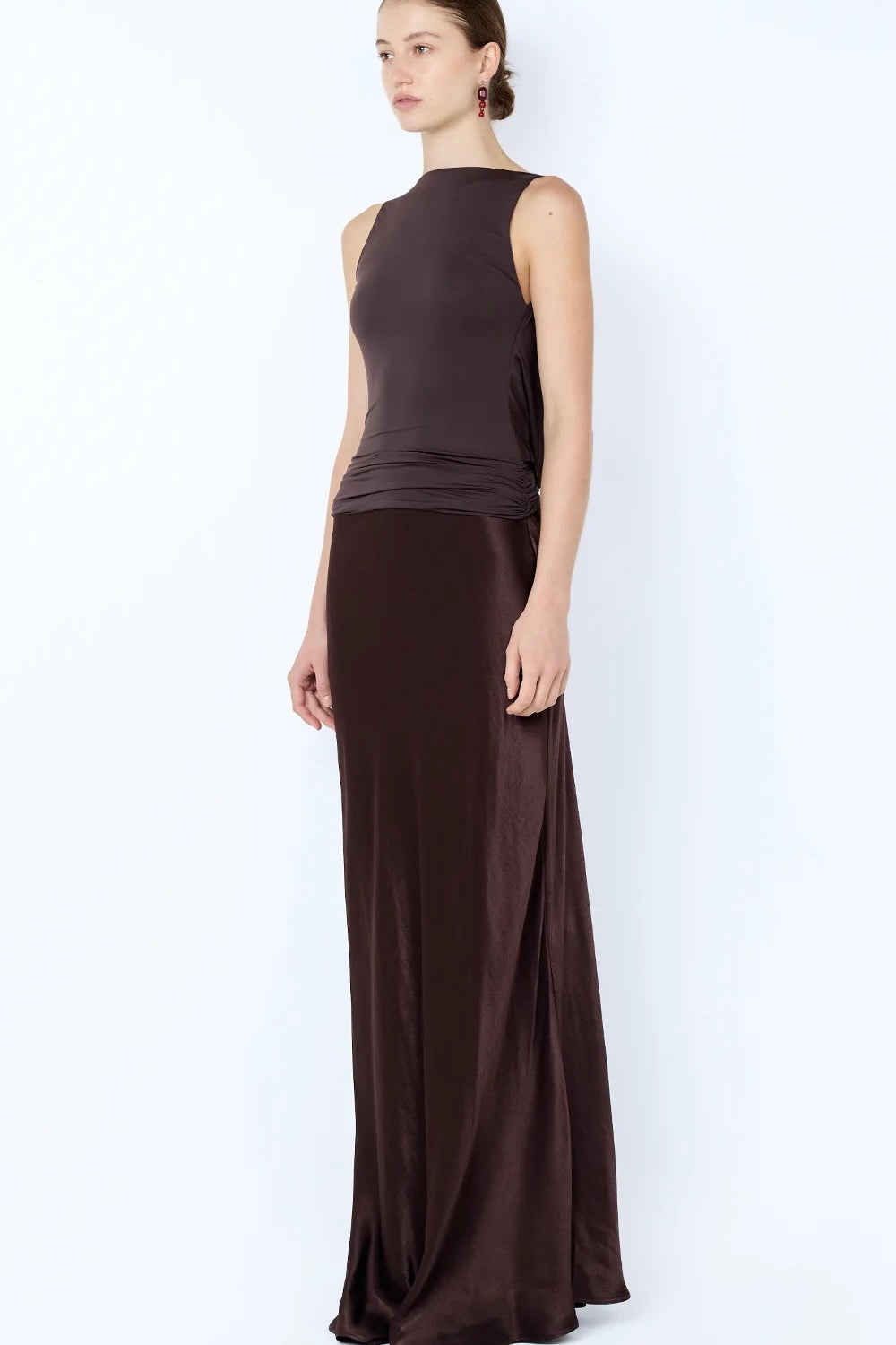 Bec & Bridge Mirabelle Cowl Maxi Dress - Dark Chocolate