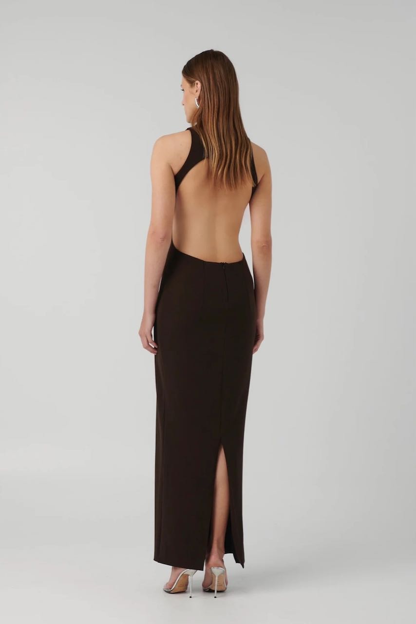 Effie Kats Ambre Gown - Coffee