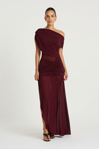 Benni Otto Maxi Dress - Plum