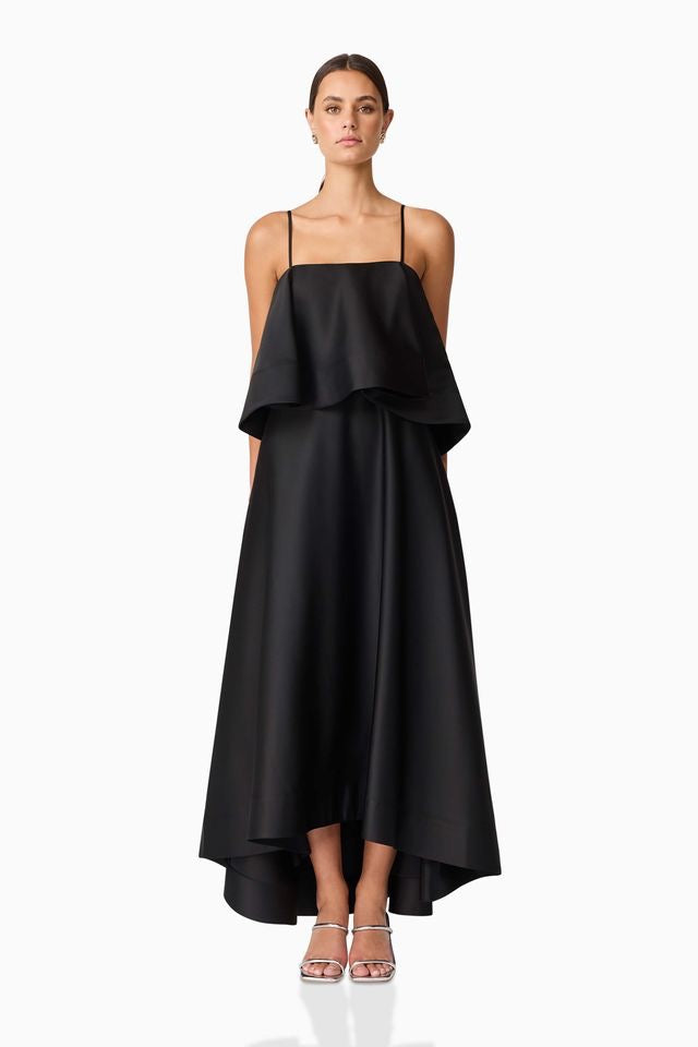 Elliatt Reyna Tiered Maxi Dress - Black