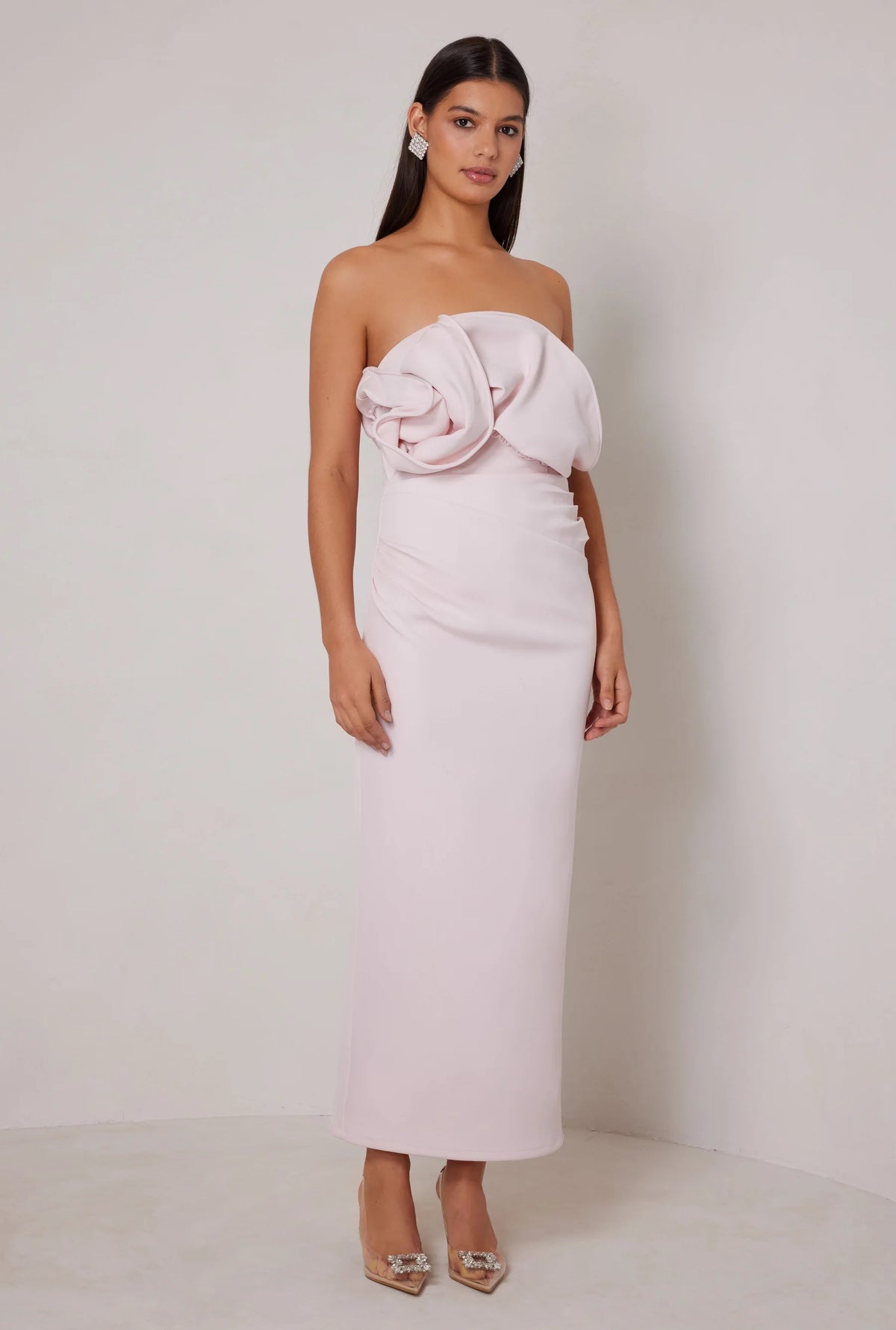Elle Zeitoune Miles Dress - Peony Pink
