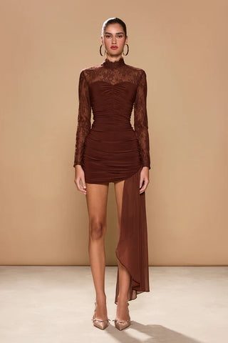 Sonya Mariposa Dress - Cinnamon