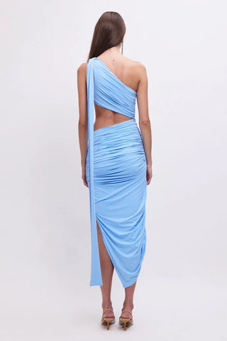 Suboo Taylor Draped Maxi Dress - Sky Blue