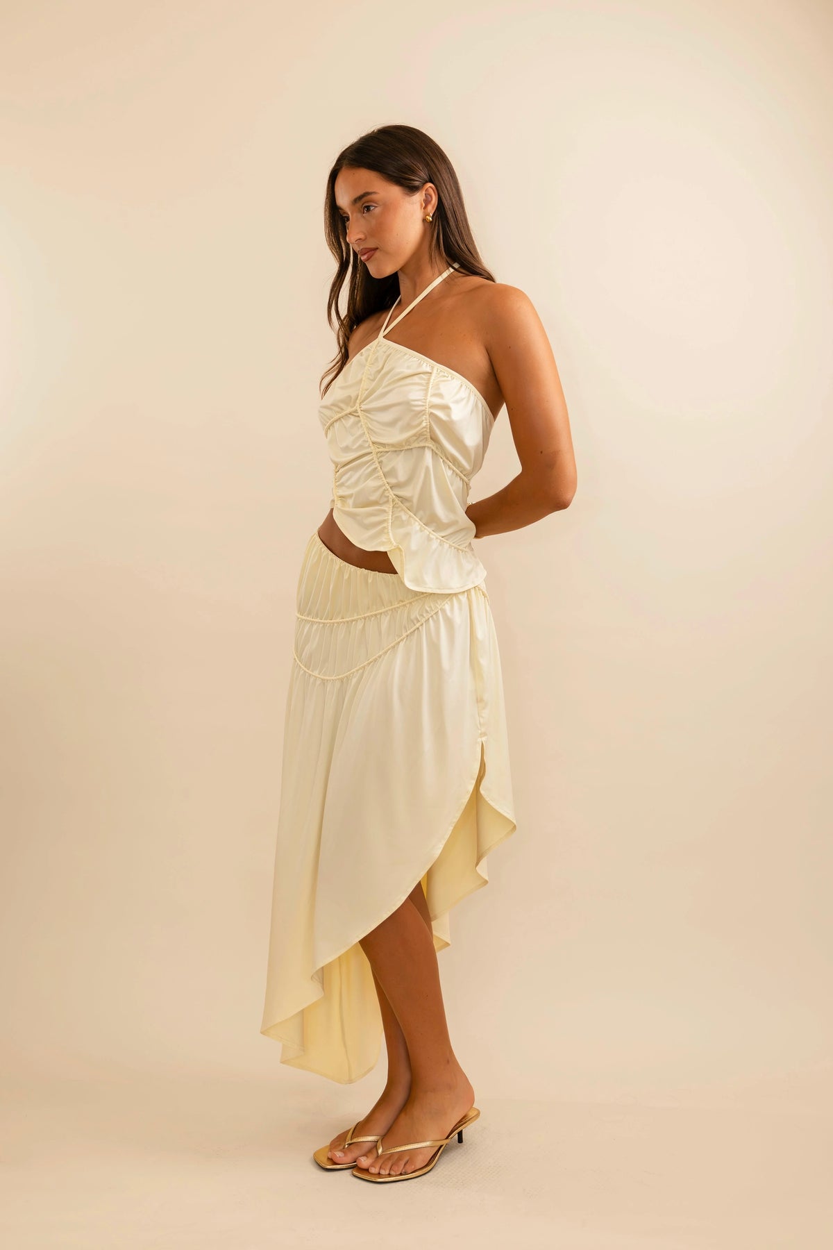 Koster Kulture Fleur Skirt - Cream