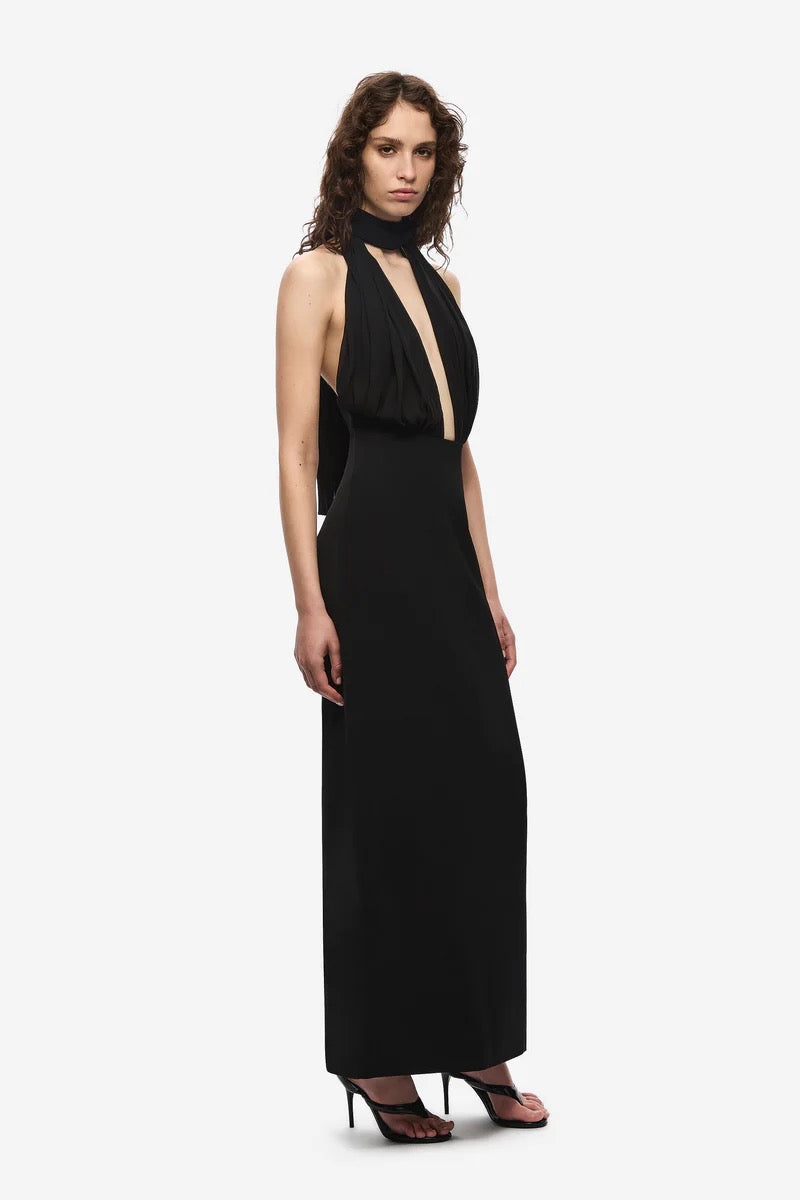 Misha Capezza Silk Dress - Black