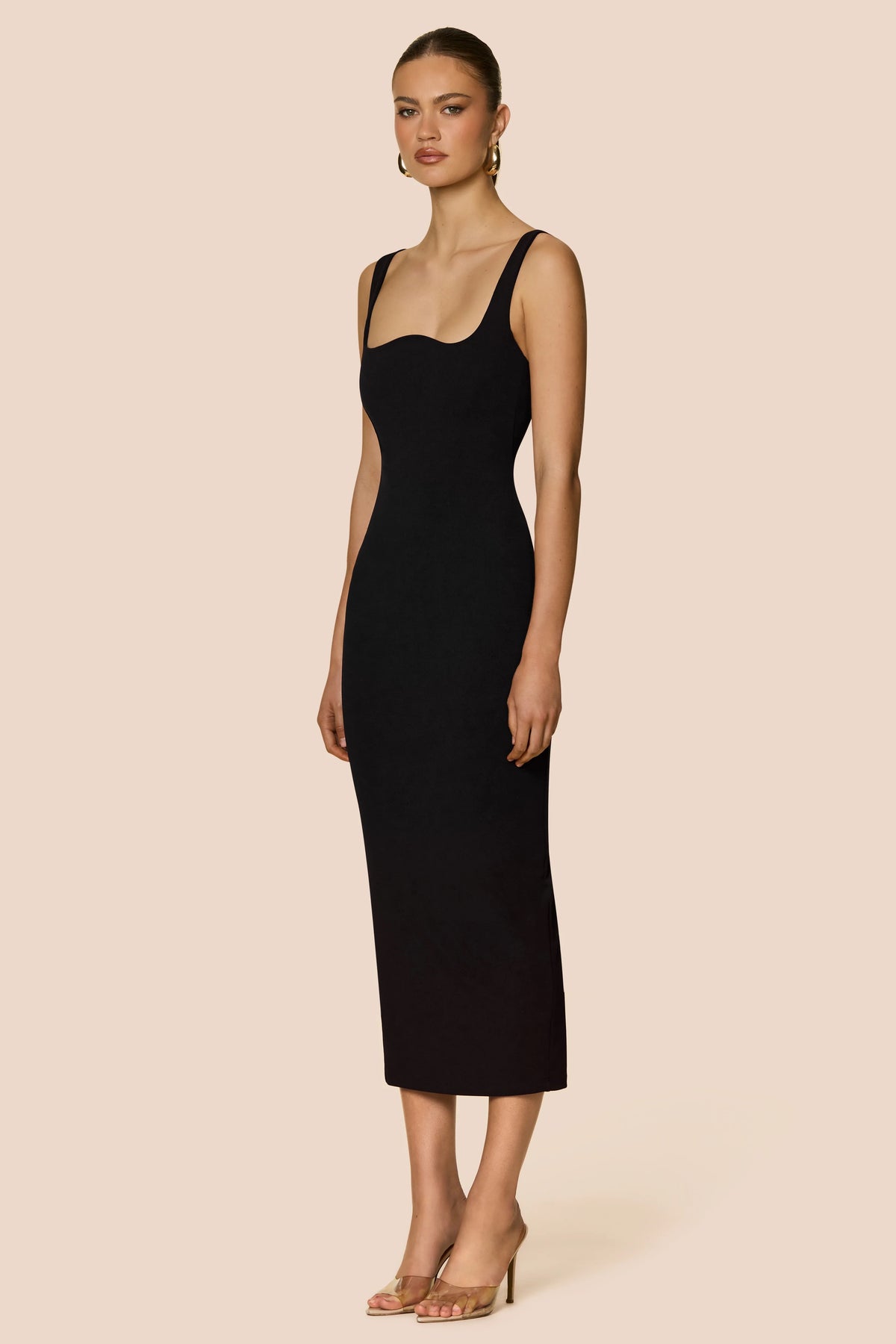 Nookie Elle Midi Dress  - Black