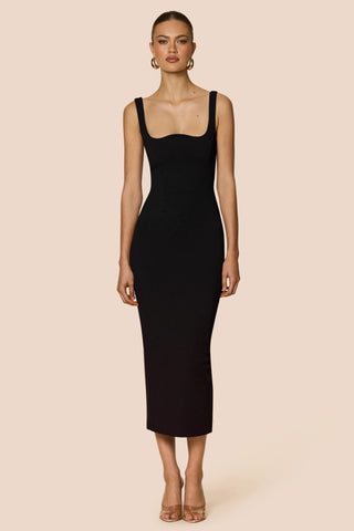 Nookie Elle Midi Dress  - Black