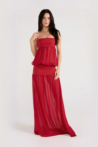 Ance Gria Romeo Gown - Red
