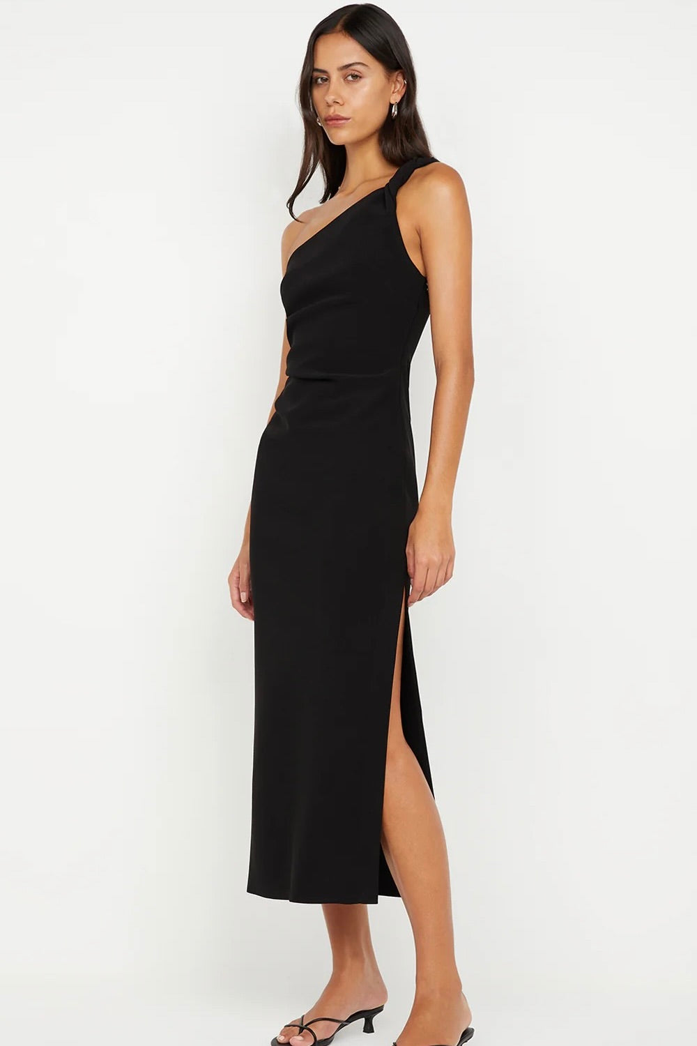 Bec & Bridge Ariven Asym Midi Dress - Black