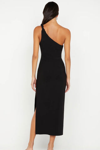 Bec & Bridge Ariven Asym Midi Dress - Black