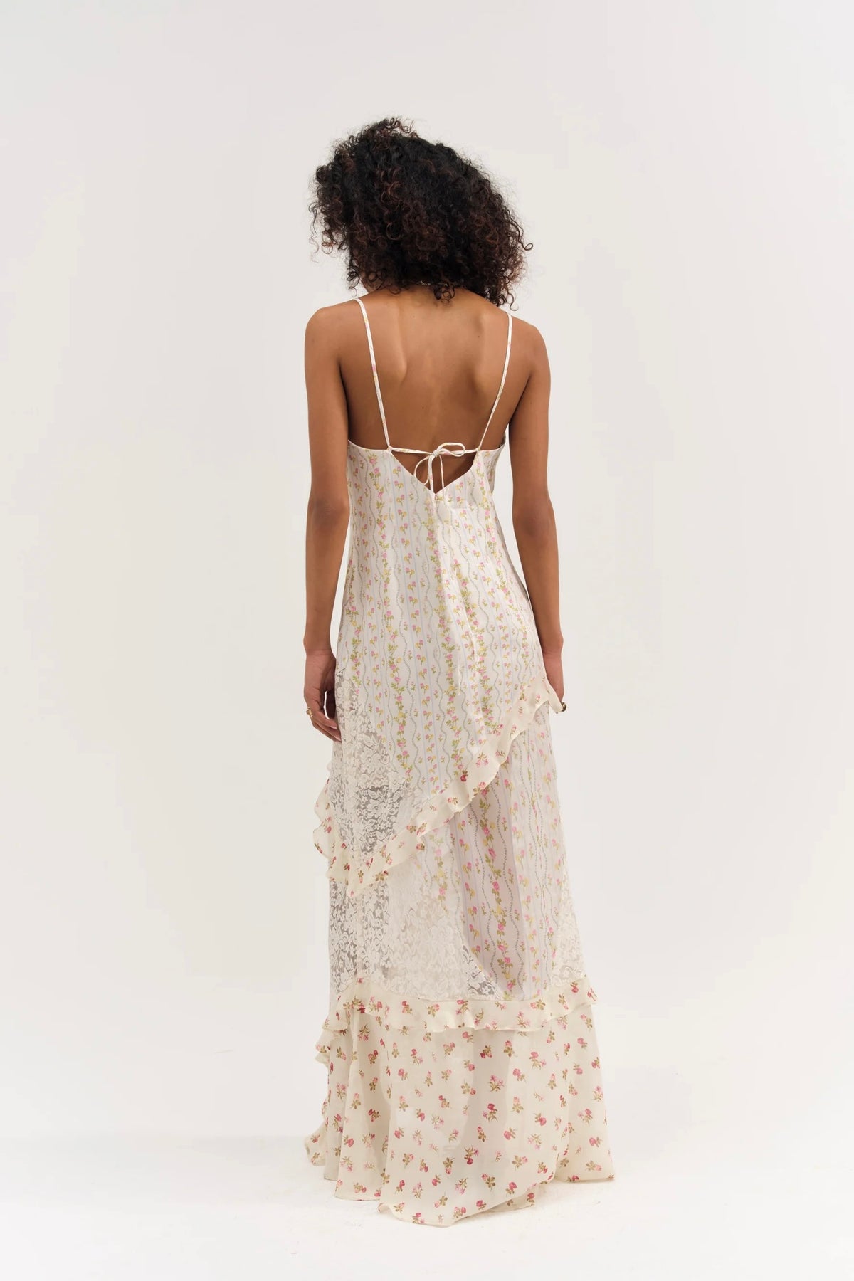 For Love & Lemons Josalyn Maxi Dress - Cream