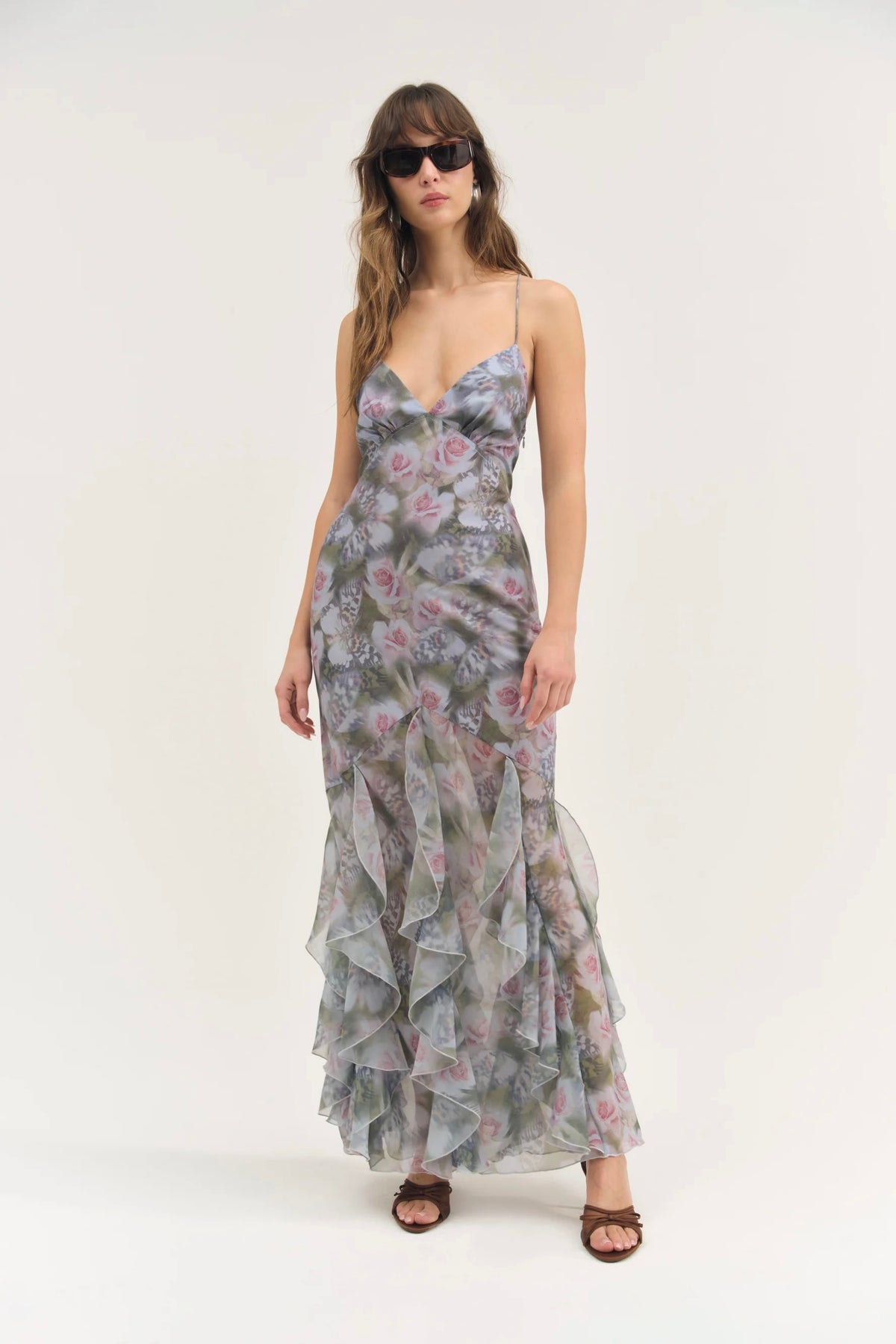 For Love & Lemons Elea Maxi Dress - Purple