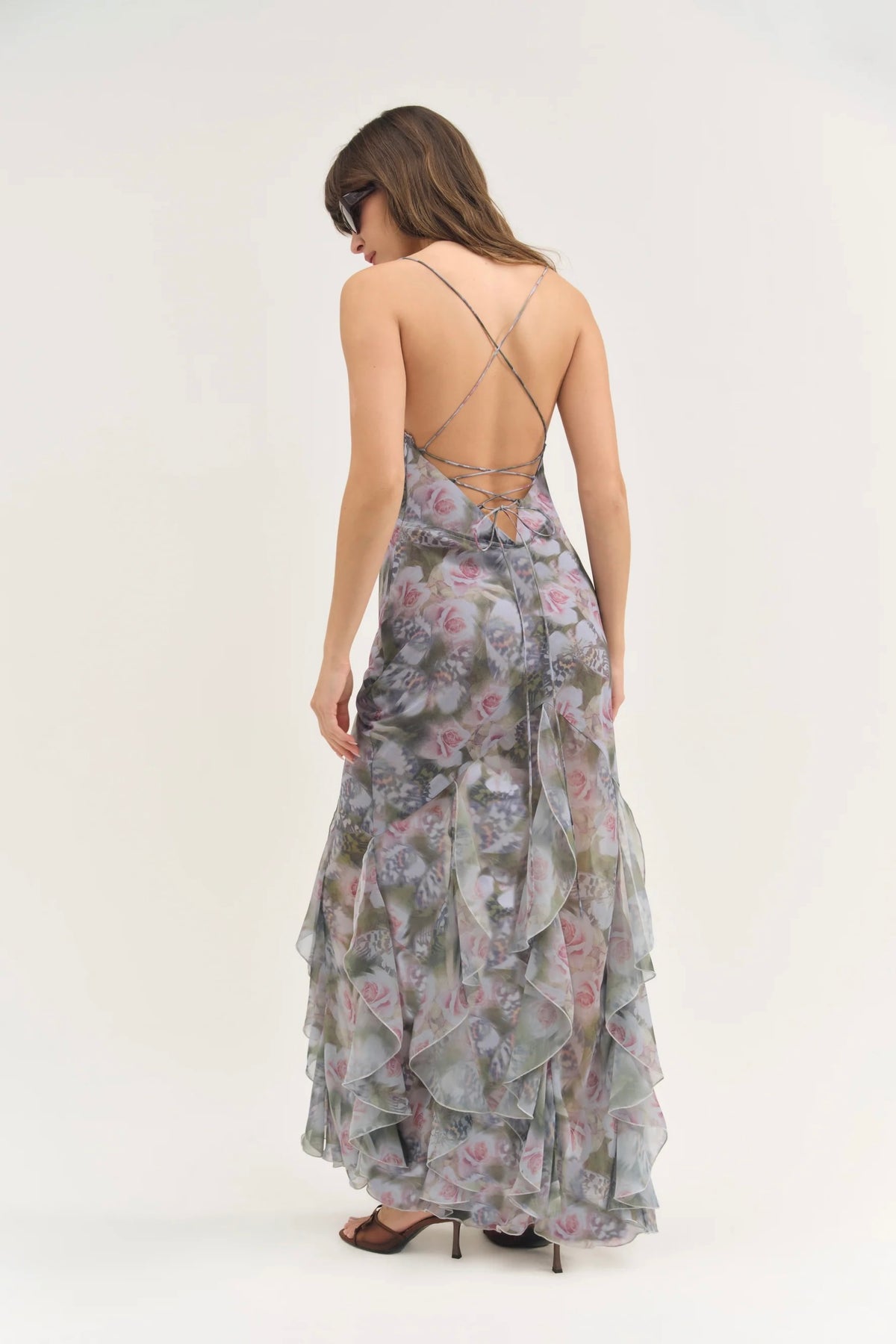 For Love & Lemons Elea Maxi Dress - Purple