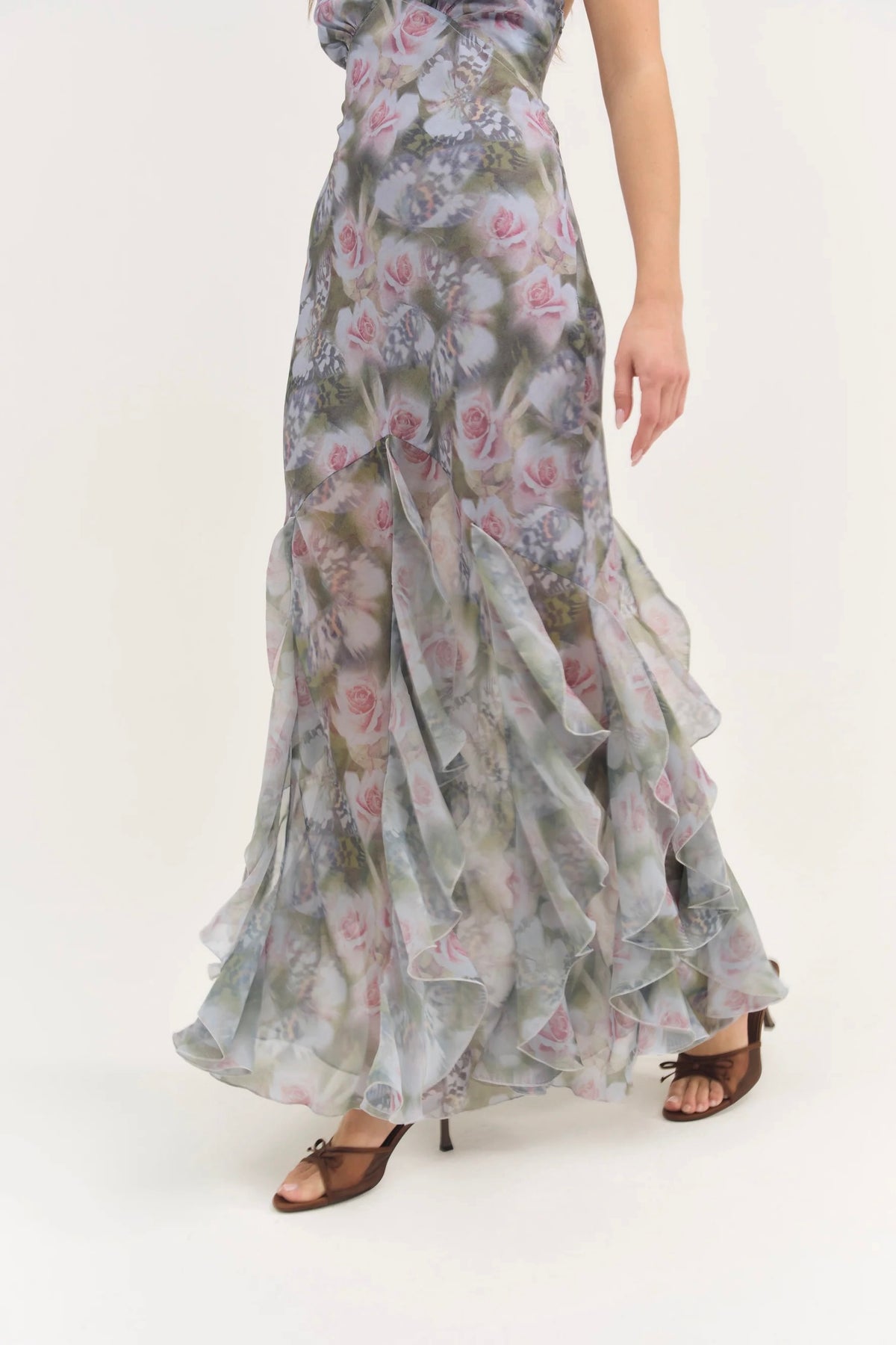 For Love & Lemons Elea Maxi Dress - Purple