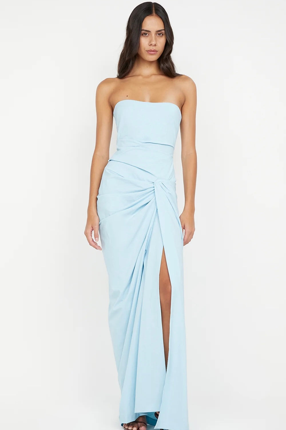 Bec & Bridge Domenic Strapless Dress - Sky Blue - Dress Hire AU Bec & Bridge Domenic Strapless Dress - Sky Blue - Dress Hire AU