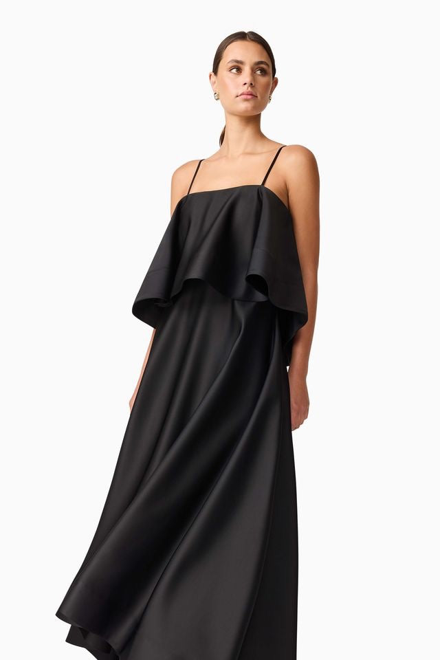 Elliatt Reyna Tiered Maxi Dress - Black - Dress Hire AU Elliatt Reyna Tiered Maxi Dress - Black - Dress Hire AU