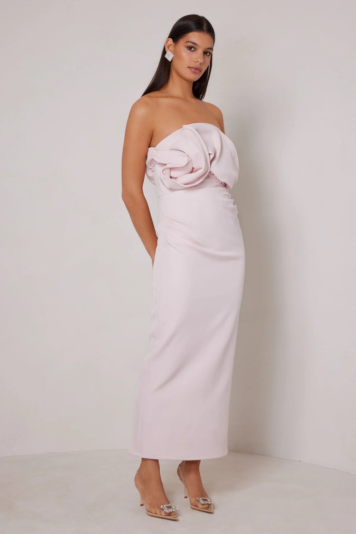 Elle Zeitoune Miles Dress - Peony Pink
