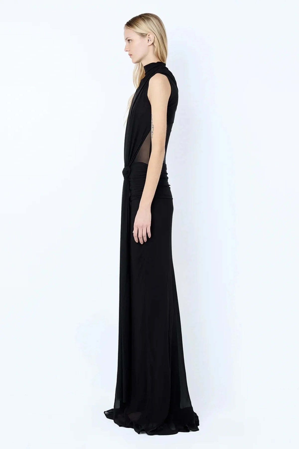 Bec & Bridge Cassis Knot Maxi Dress - Black
