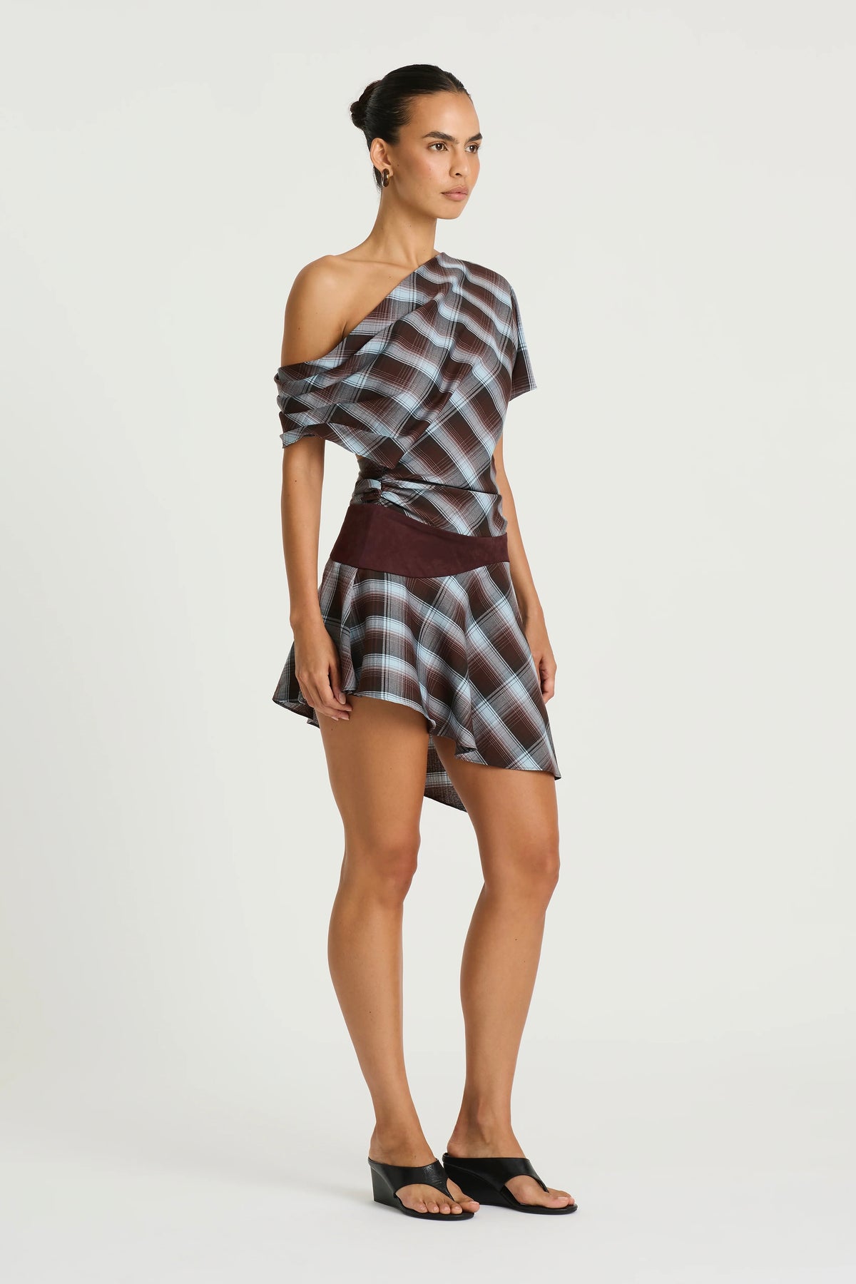 Benni Faye Mini Dress - Haze Check