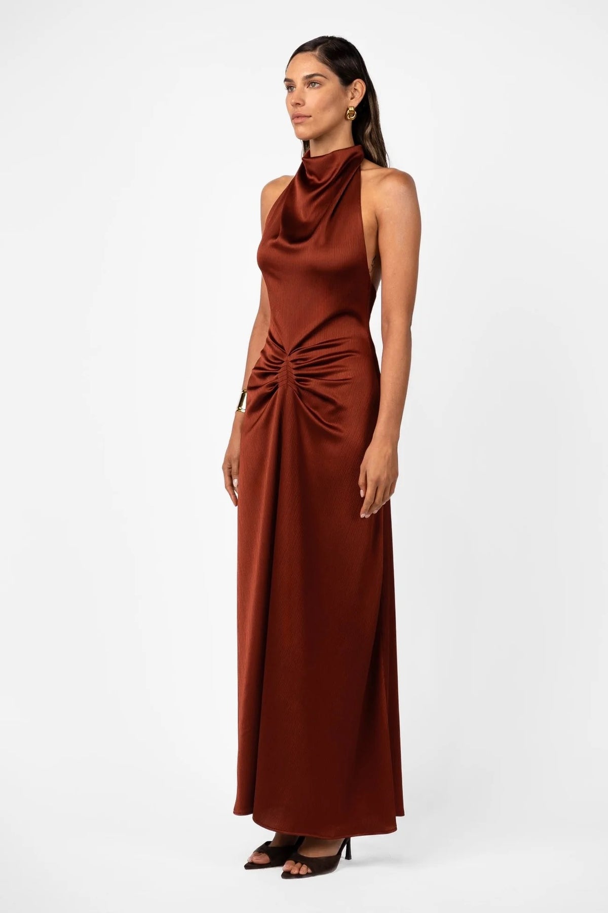 One Fell Swoop Caira Gown - Terra Rosa Satin