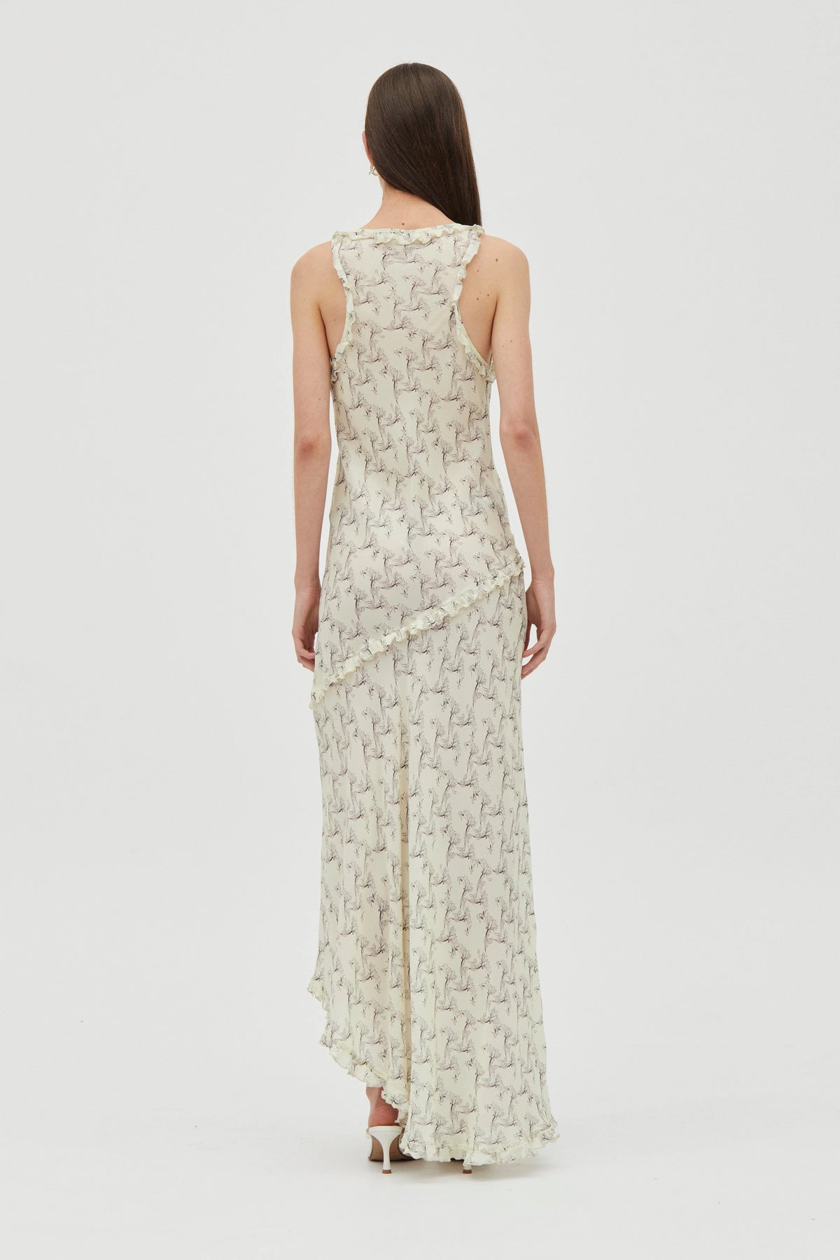 Third Form Solace Frill Tank Maxi Dress - Creeping Vine