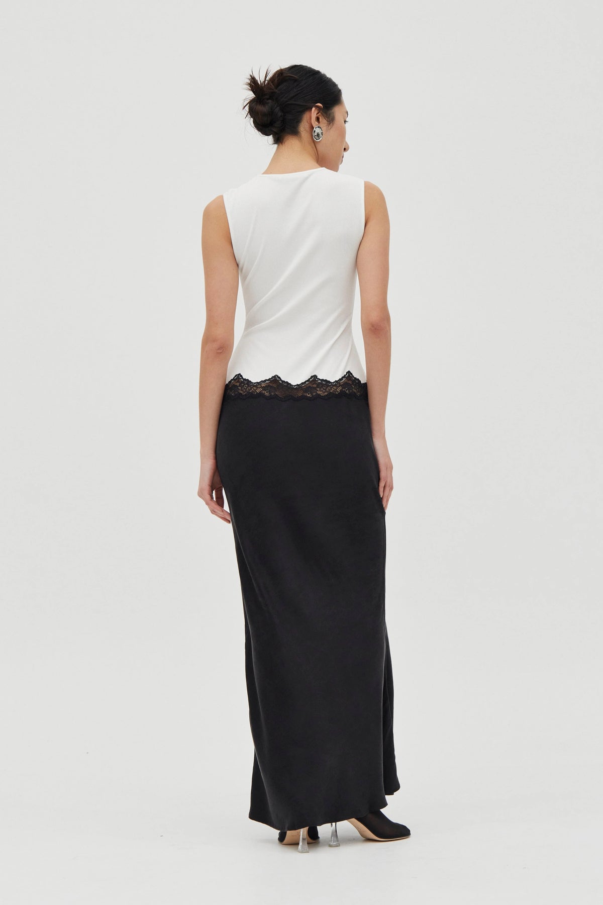 Third Form Echo Contrast Tank Dress - Moonstone