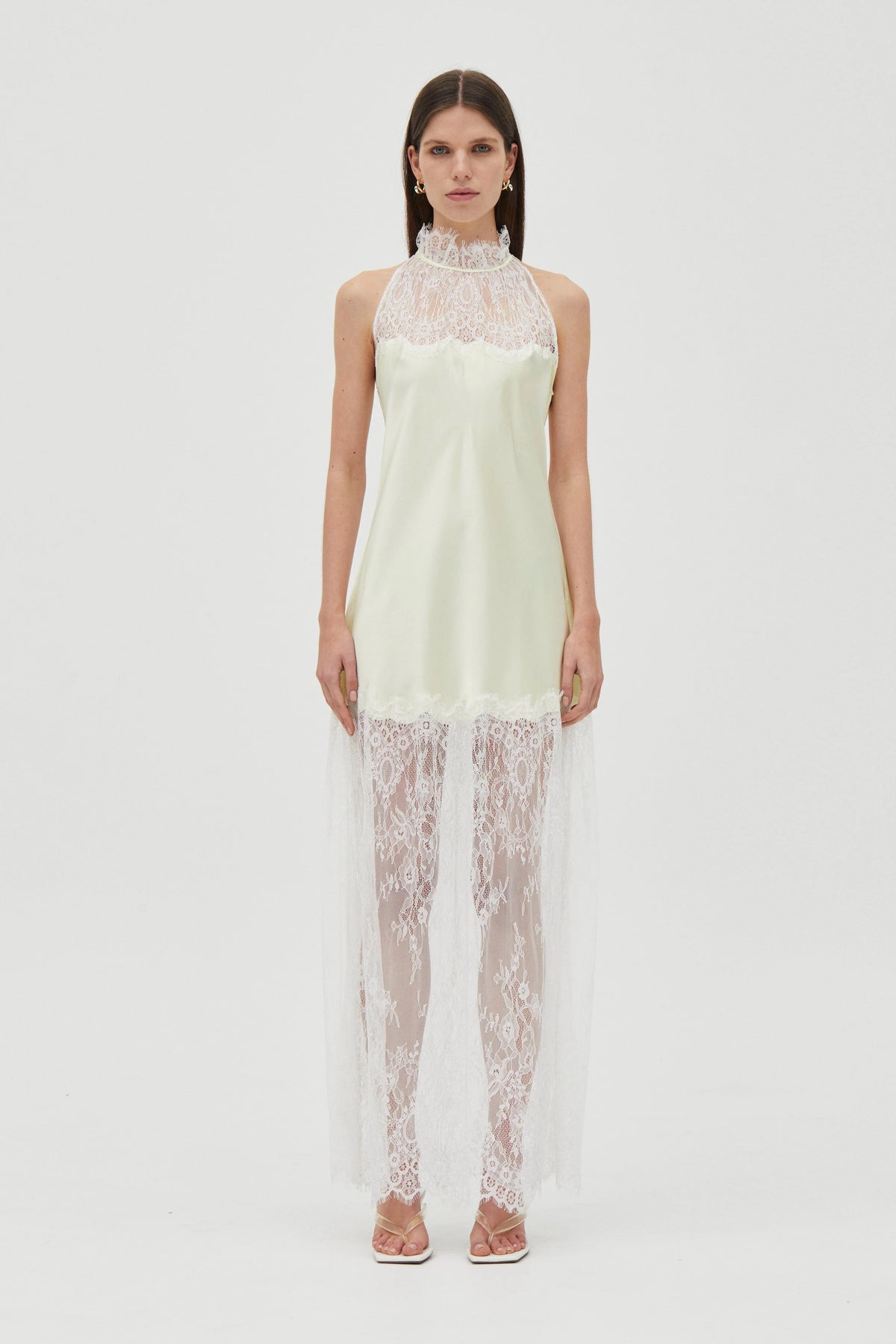 Third Form Poetry Lace Drawn In Maxi Dress - Lemonade