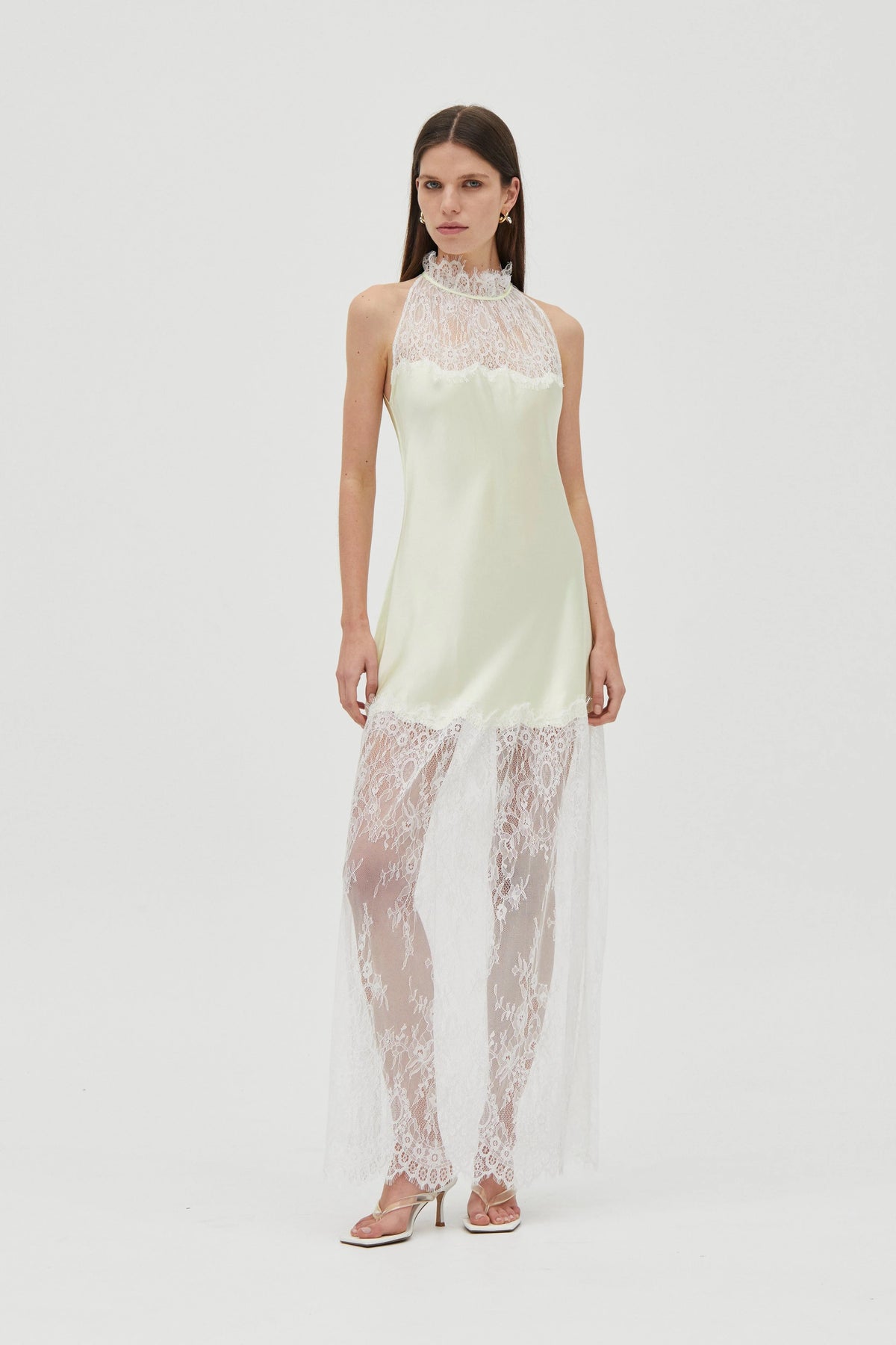 Third Form Poetry Lace Drawn In Maxi Dress - Lemonade
