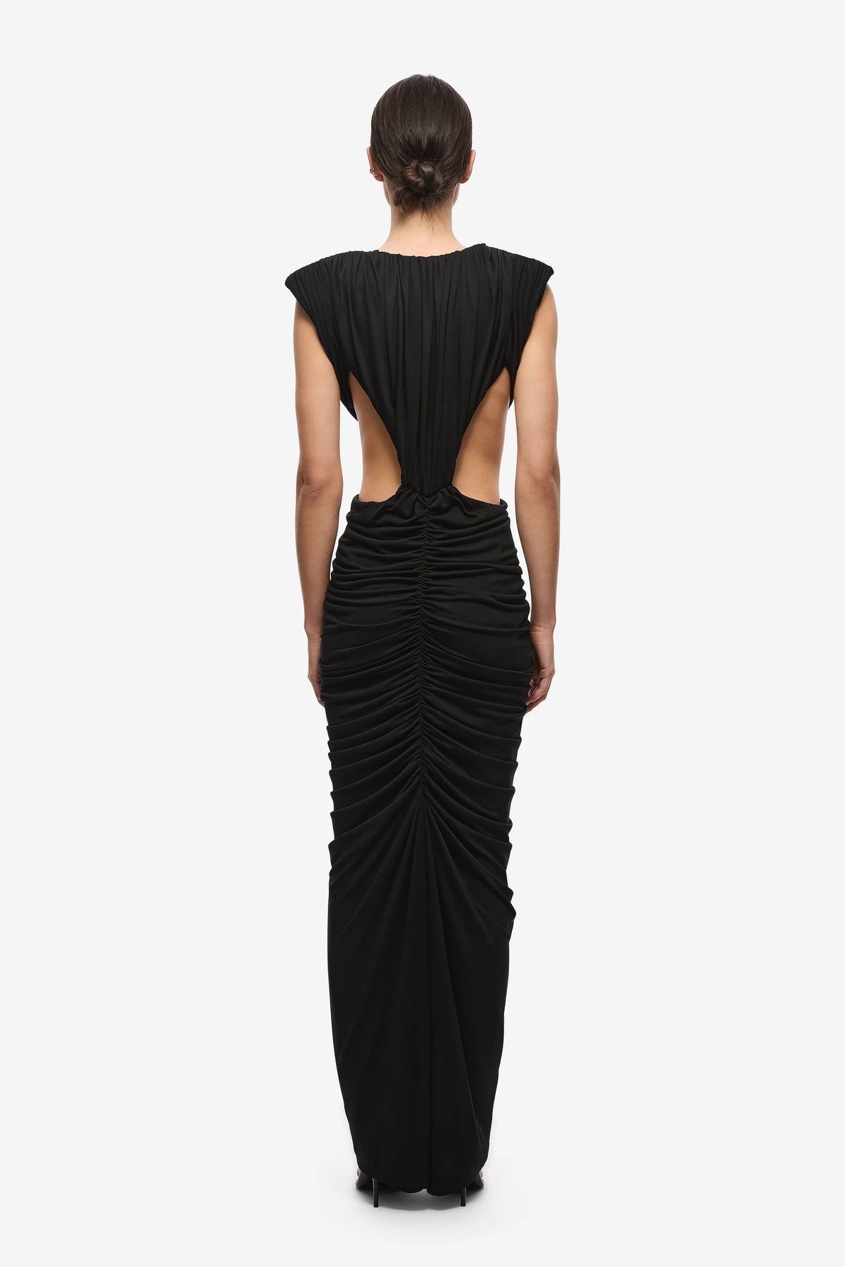 Misha Solacia Cupro Dress - Black