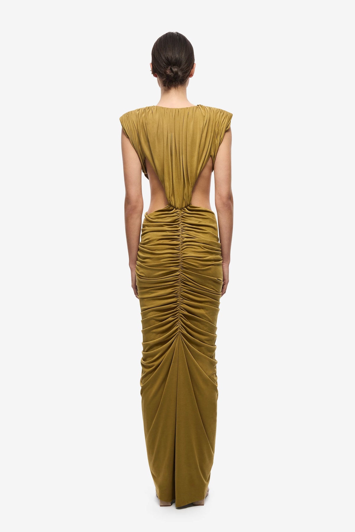 Misha Solacia Cupro Dress - Plantation