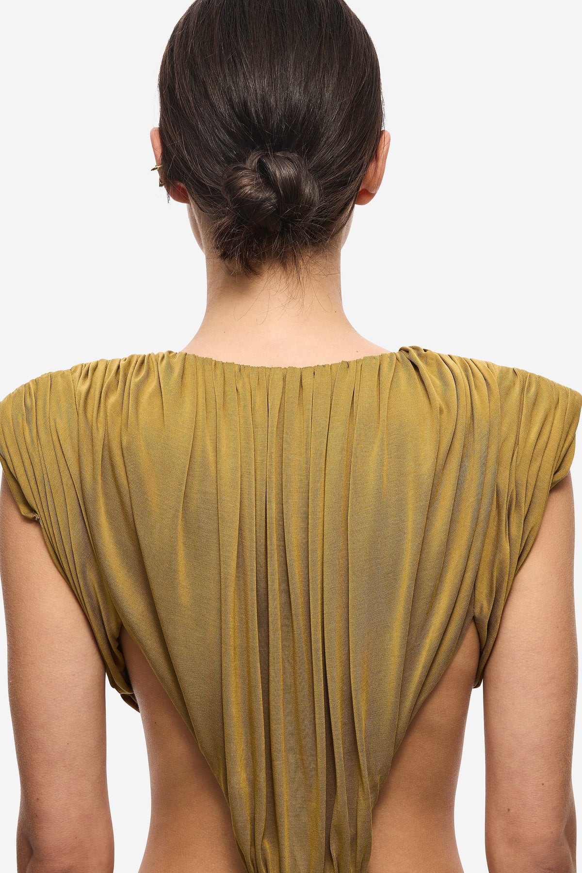 Misha Solacia Cupro Dress - Plantation