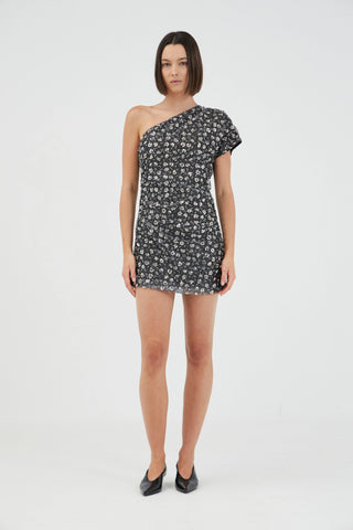 Third Form Celestial Mini Dress - Silver Sequin