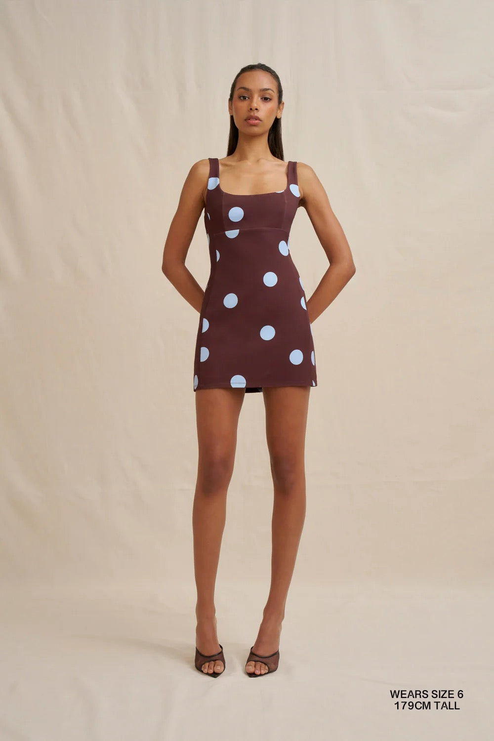 By Johnny Paloma Mini Dress - Brown Blue