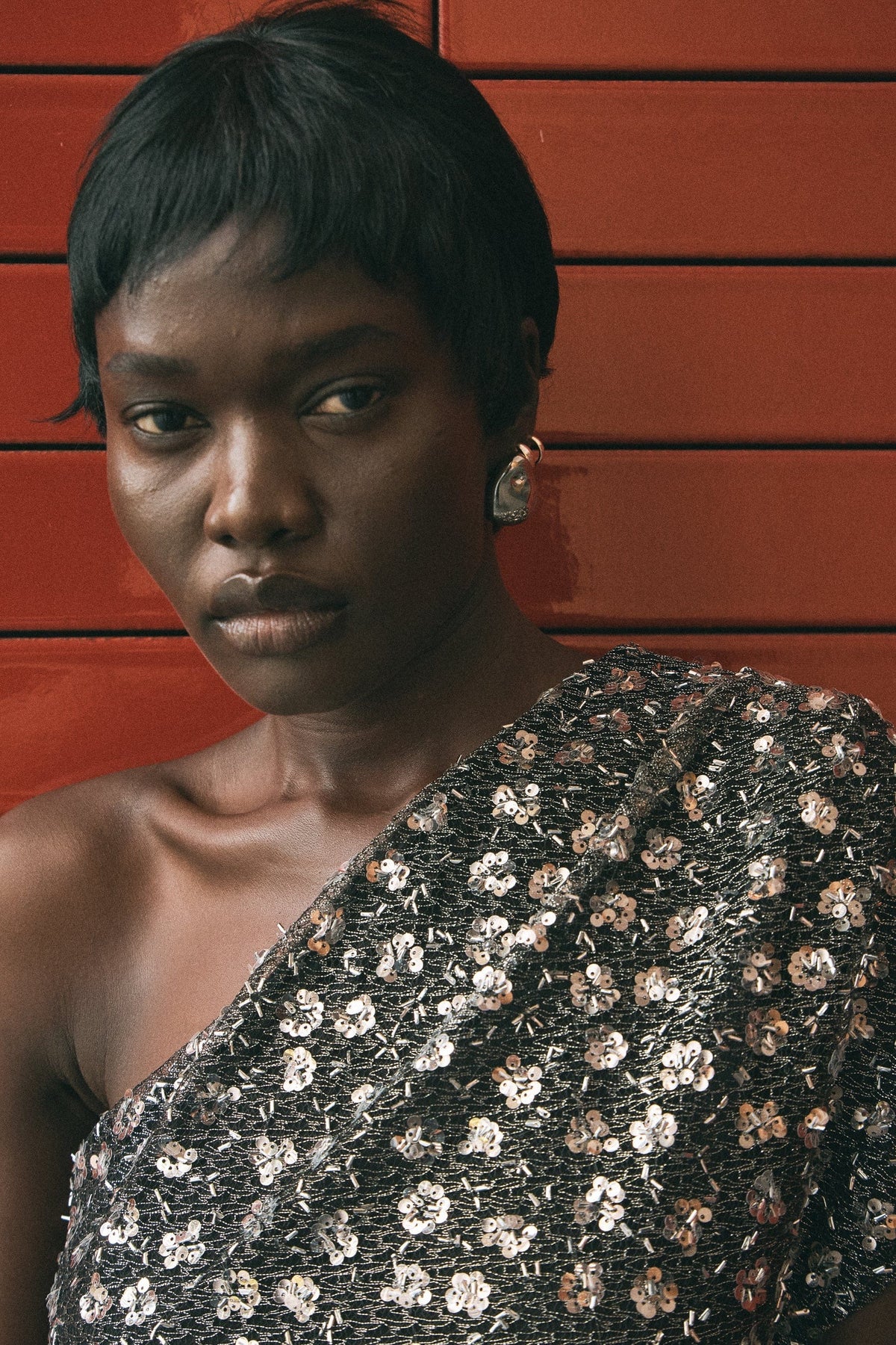 Third Form Celestial Mini Dress - Silver Sequin