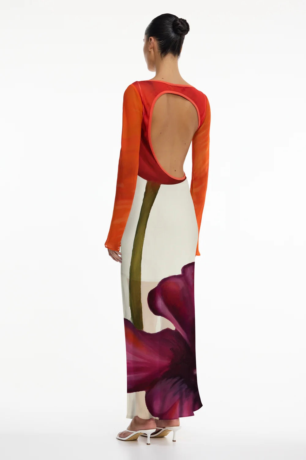 Significant Other August Long Sleeve Maxi Dress - Poppy Botanic