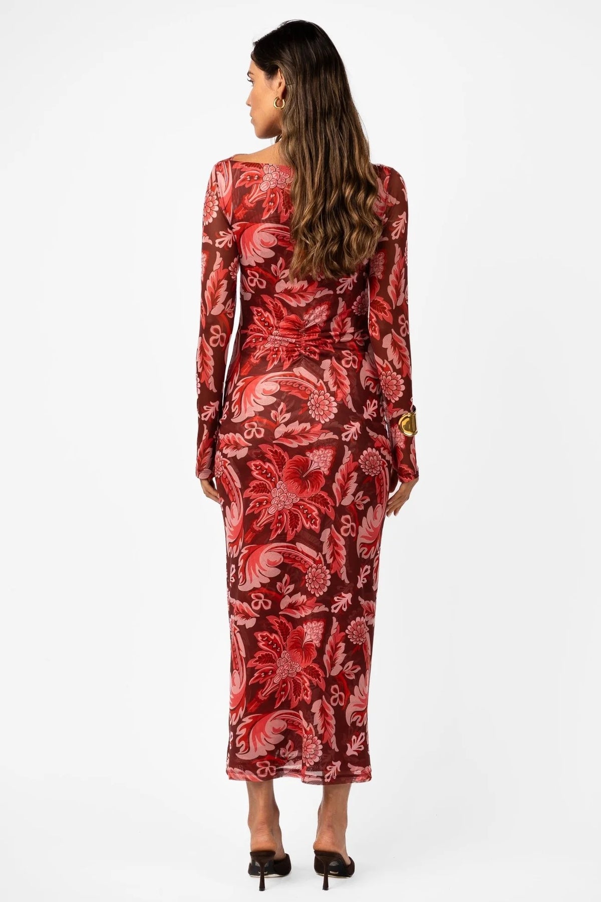 One Fell Swoop Svelte Form Dress - Porta Rosa Mesh