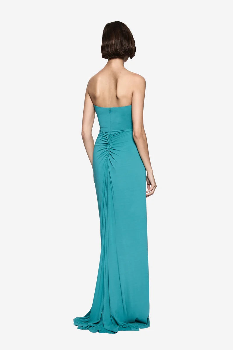 Misha Florence Jersey Dress - Teal Blue