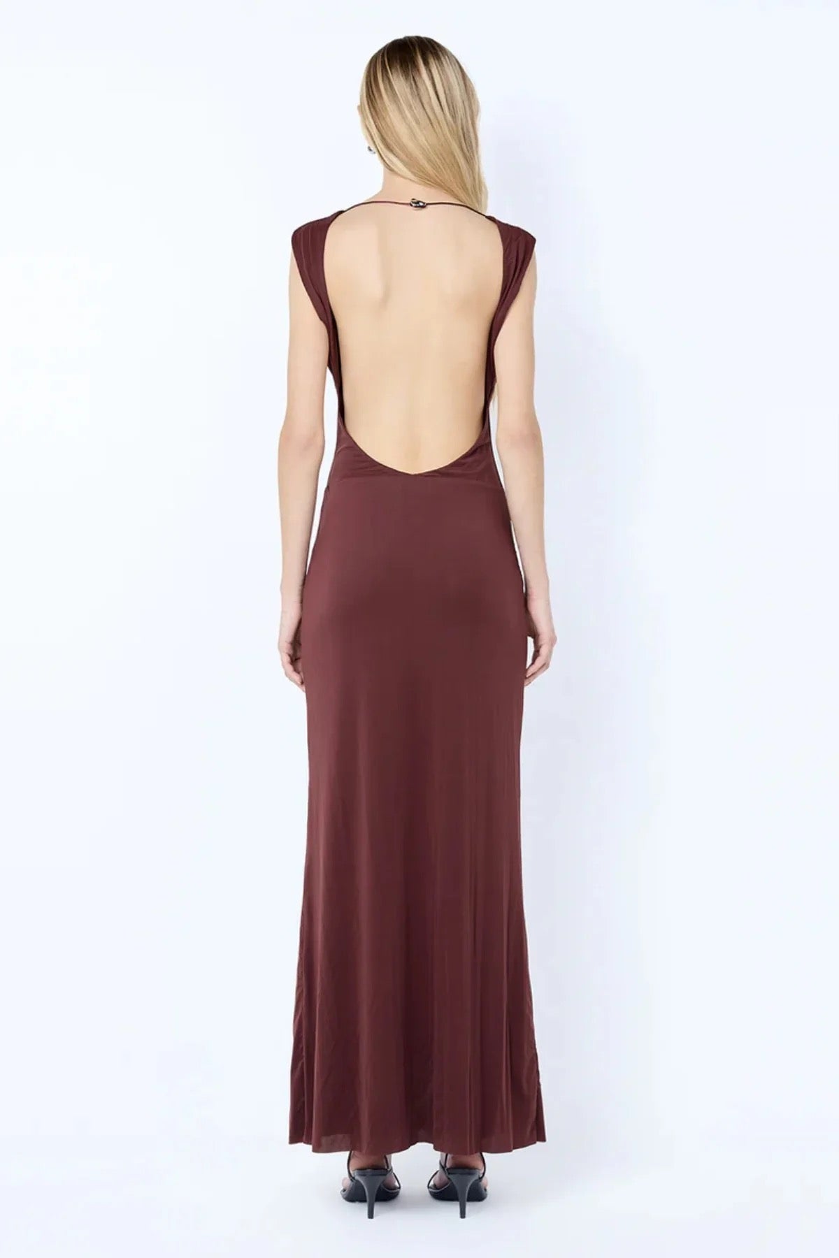 Bec & Bridge Brigitte Cowl Maxi Dress - Blackberry