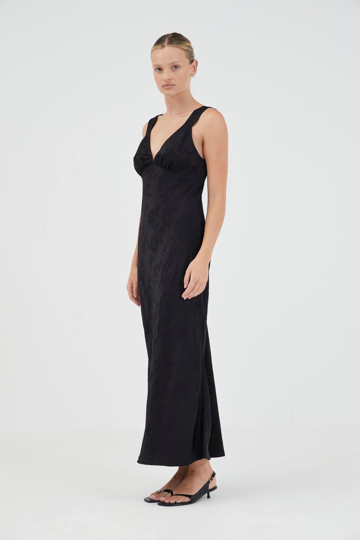 Third Form Oasis Bias Slip Dress - Black