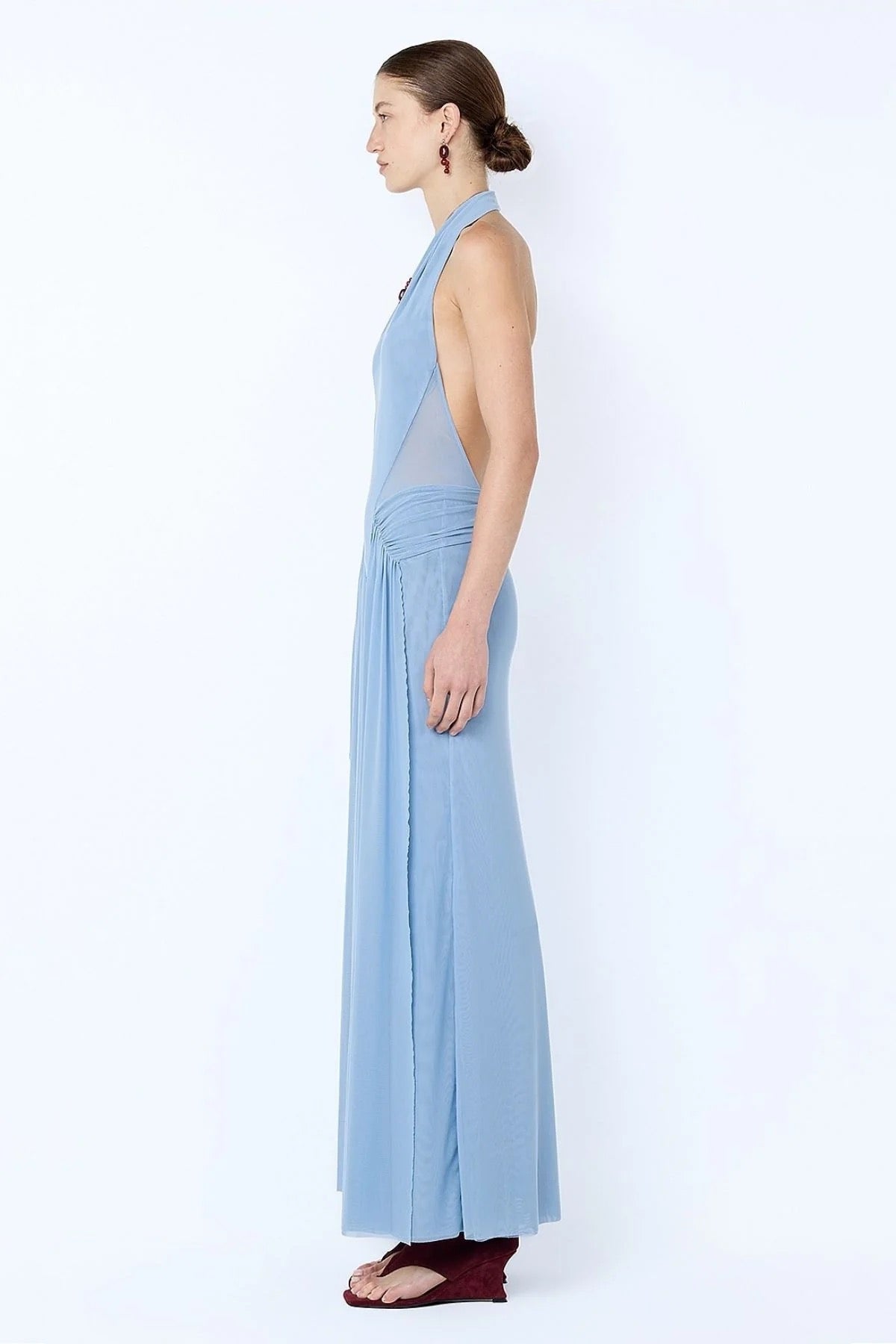 Bec & Bridge Juniper Halter Maxi Dress - Denim Blue