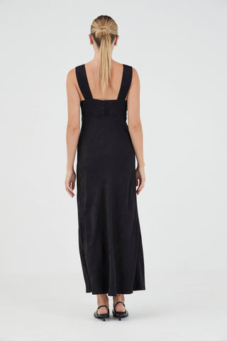 Third Form Oasis Bias Slip Dress - Black