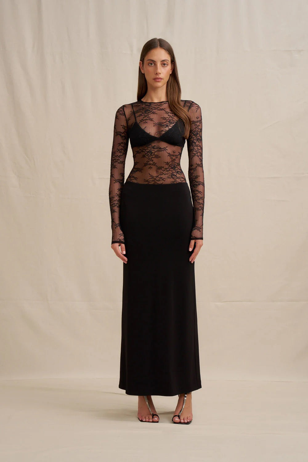 By Johnny Elara Lace Dress - Black