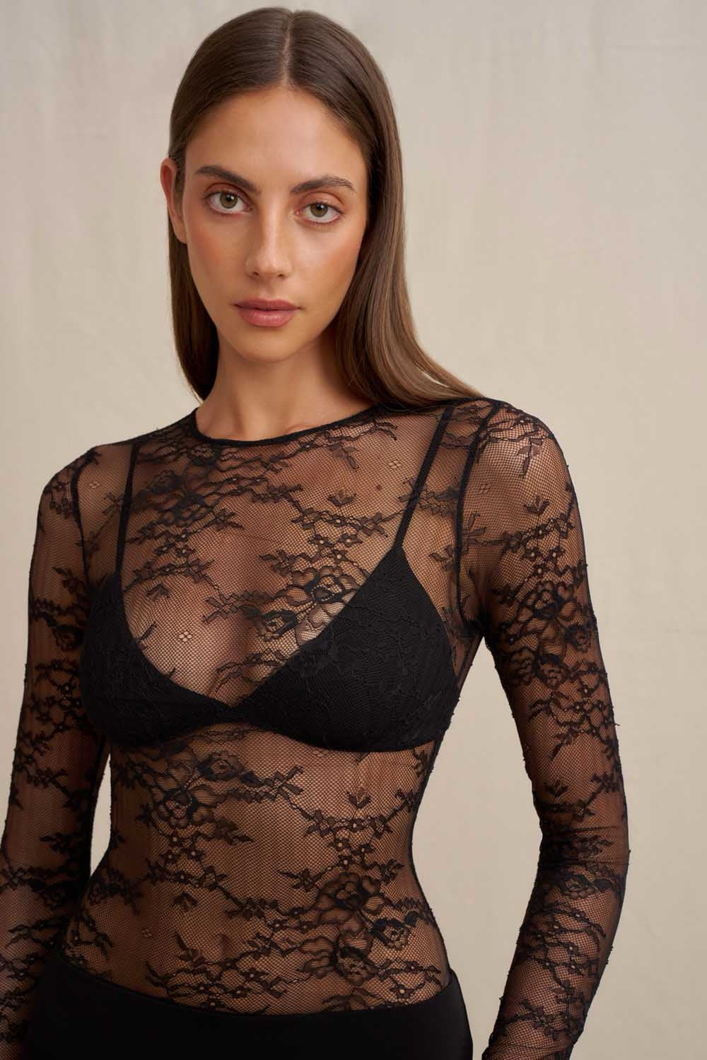 By Johnny Elara Lace Dress - Black