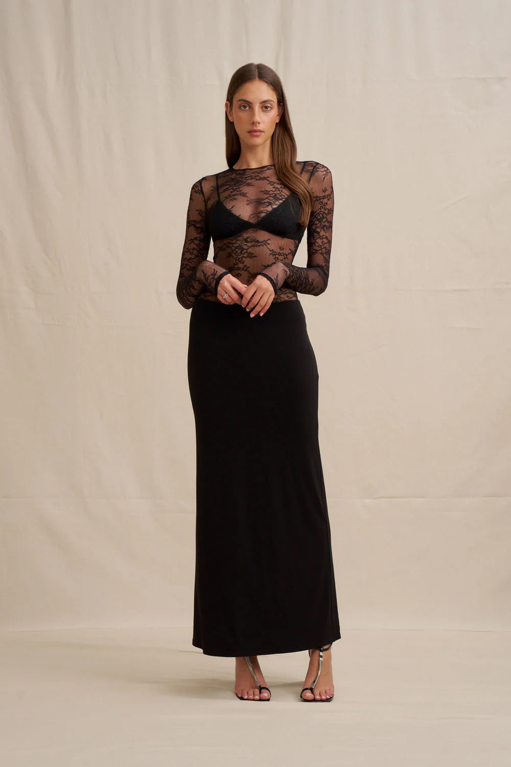 By Johnny Elara Lace Dress - Black