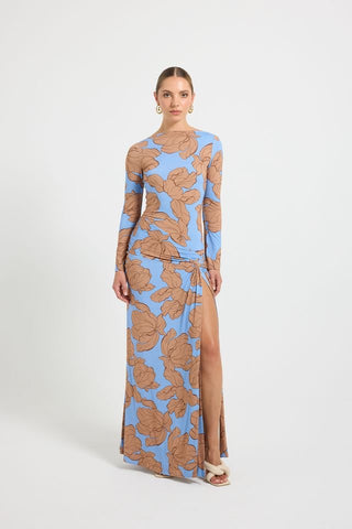 Pasduchas Hyacinth Maxi Dress - Tan Ocean